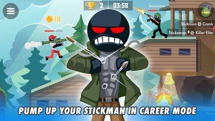 Screenshot 2: Stickman Combats: Multiplayer Stick Battle Shooter