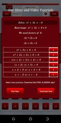 Screenshot 5: Quadratic Math Game
