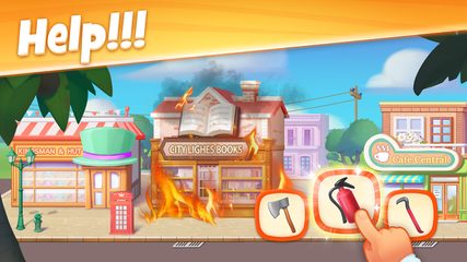 Screenshot 1: Town Story - Match 3 Puzzle