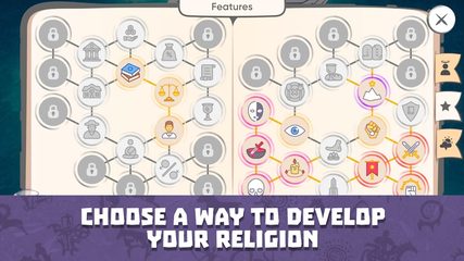 Screenshot 3: God Simulator. Sandbox strategy game Religion Inc.