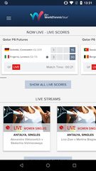 Screenshot 1: ITF Live Scores