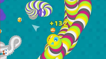 Screenshot 4: Worms Dash.io - snake zone
