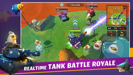Screenshot 1: PvPets: Tank Battle Royale Gam