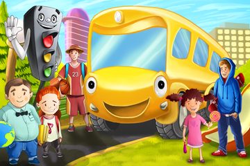 Screenshot 1: Bus Story Adventures Fairy Tale for Kids