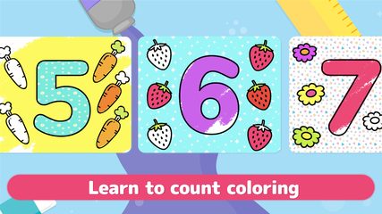 Screenshot 4: Coloring games for kids 🎨 Learn & painting games