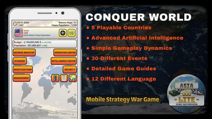 Screenshot 1: Global War Simulation - Asia LITE