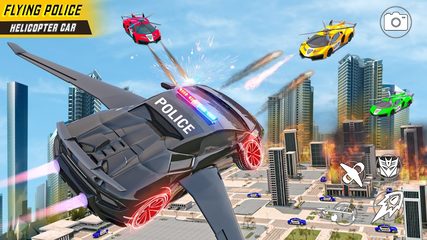 Screenshot 2: Helicopter Game - Robot Police