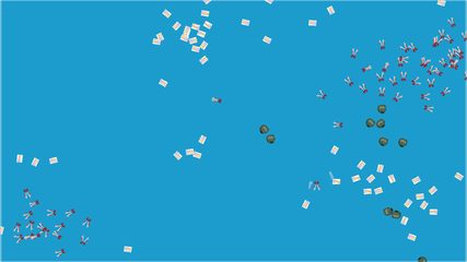 Screenshot 2: Evolution Arena: sandbox for rock, paper, scissors