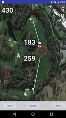Screenshot 1: Golf GPS Range Finder (Yardage & Course Locator)