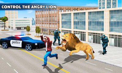 Screenshot 2: Angry Lion City Attack: Wild Animal Games