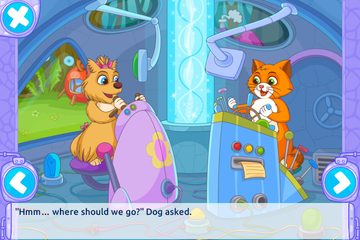 Screenshot 1: Cat & Dog Story Adventure Games