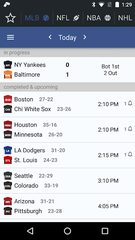 Screenshot 1: Sports Alerts - real-time scores, stats & odds