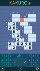 Screenshot 1: Kakuro Plus. Cross-Sums.