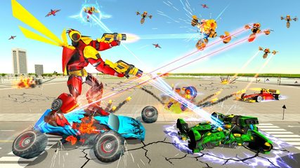 Screenshot 6: Dragon Fly Robot Car Game 3d