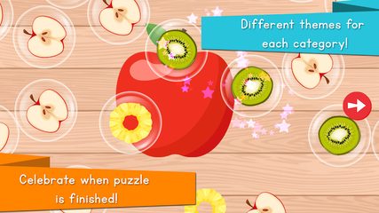 Screenshot 2: Food Puzzle for Kids: Preschool