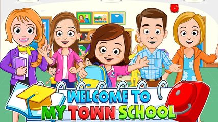 Screenshot 1: My Town: School game for kids