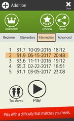 Screenshot 10: Mental arithmetic (Math)
