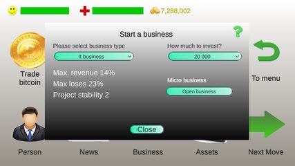Screenshot 5: Business strategy