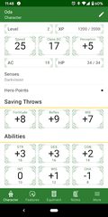 Screenshot 1: Character Sheet for any RPG