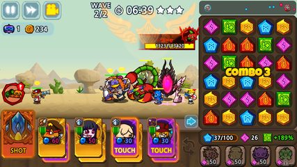 Screenshot 17: Puzzle & Defense: Match 3 Batt