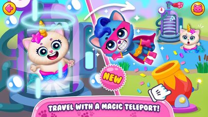 Screenshot 1: Little Kitty Town - Collect Cats & Create Stories