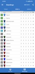 Screenshot 2: Live Scores for Serie A Italy 2021/2022