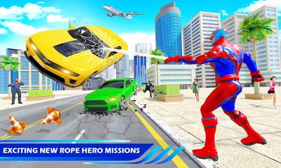 Screenshot 4: Rope Robot Hero Superhero Game