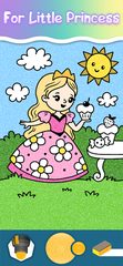 Screenshot 1: Princess coloring book pages