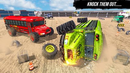 Screenshot 2: Monster Bus Demolition Derby Offroad Bus Games