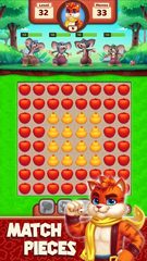 Screenshot 1: Cat Heroes - Match 3 Puzzle
