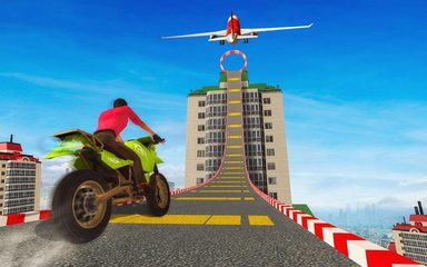 Screenshot 1: Sky Bike Stunt Racing Games 3D