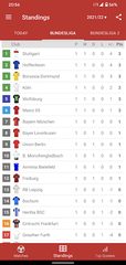 Screenshot 2: Live Scores for Bundesliga 2021/2022