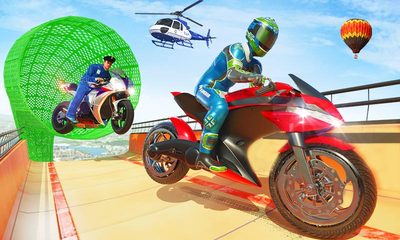 Screenshot 5: Police bike Stunt Bike Racing