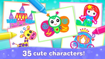 Screenshot 7: Bini Kids Drawing Games for Girls! Toddlers Apps!