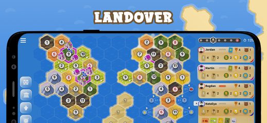 Screenshot 1: Landover - A Hex-Board Strategy Game