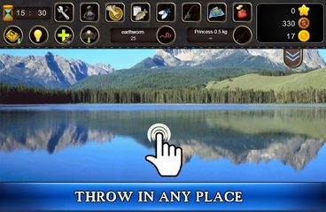 Screenshot 1: Fish Rain: Sport Fishing Games. Fishing Simulator.