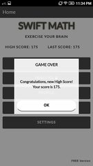 Screenshot 2: Swift Math Game FREE