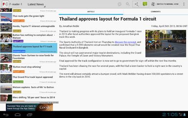 Screenshot 9: Freader1 - Formula Racing News