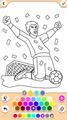 Screenshot 9: Football coloring book game