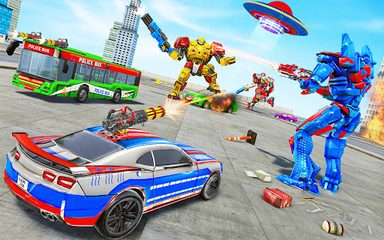 Screenshot 8: Bus Robot Car War - Robot Game