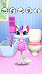 Screenshot 1: Kitty Kate Unicorn Daily Carin