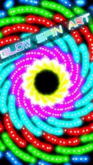Screenshot 1: Glow Spin Art