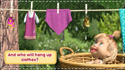 Screenshot 2: Masha and the Bear: House Cleaning Games for Girls