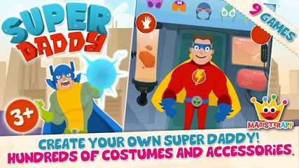 Screenshot 1: Super Daddy - Dress Up a Hero