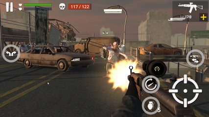 Screenshot 2: Dead Zombie Battle : Zombie Defense Warfare