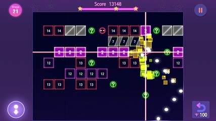 Screenshot 2: Neon Bricks Master