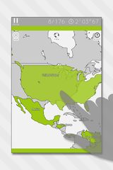 Screenshot 1: Enjoy Learning World Map Puzzle