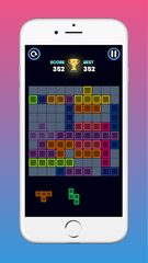 Screenshot 4: Tetra! Glow Block Puzzle