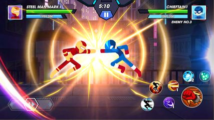 Screenshot 1: Stickman Fighter Infinity - Super Action Heroes