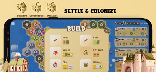 Screenshot 4: Landover - A Hex-Board Strategy Game